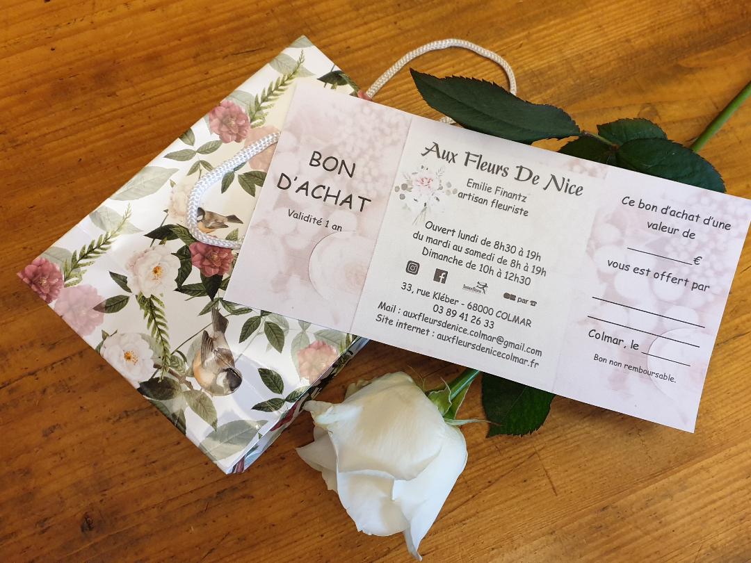 Offrez des bons d'achat - Aux fleurs de Nice