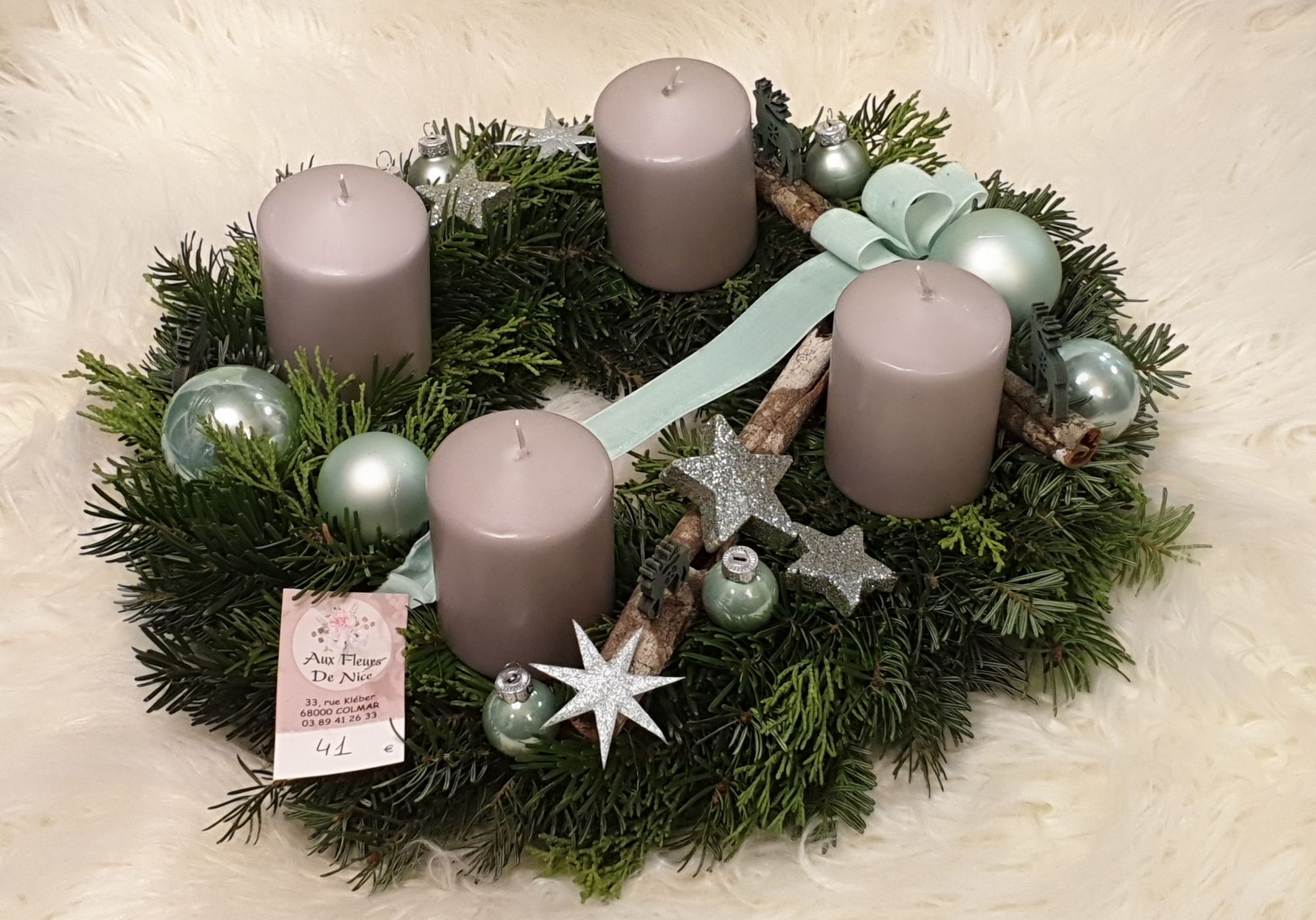 No&euml;l : couronnes de l’Avent Kingersheim