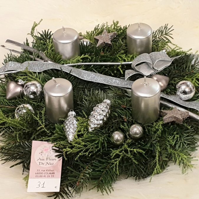 No&euml;l : couronnes de l’Avent Colmar 1